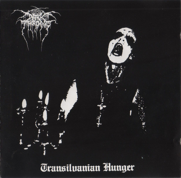 Okładka płyty winylowej artysty Darkthrone o tytule Transylvanian Hunger