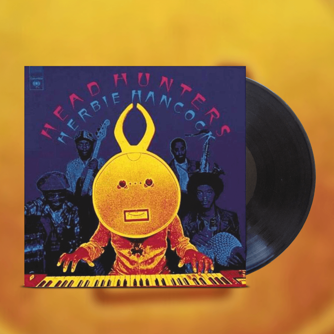 Okładka płyty winylowej artysty Herbie Hancock o tytule Head Hunters