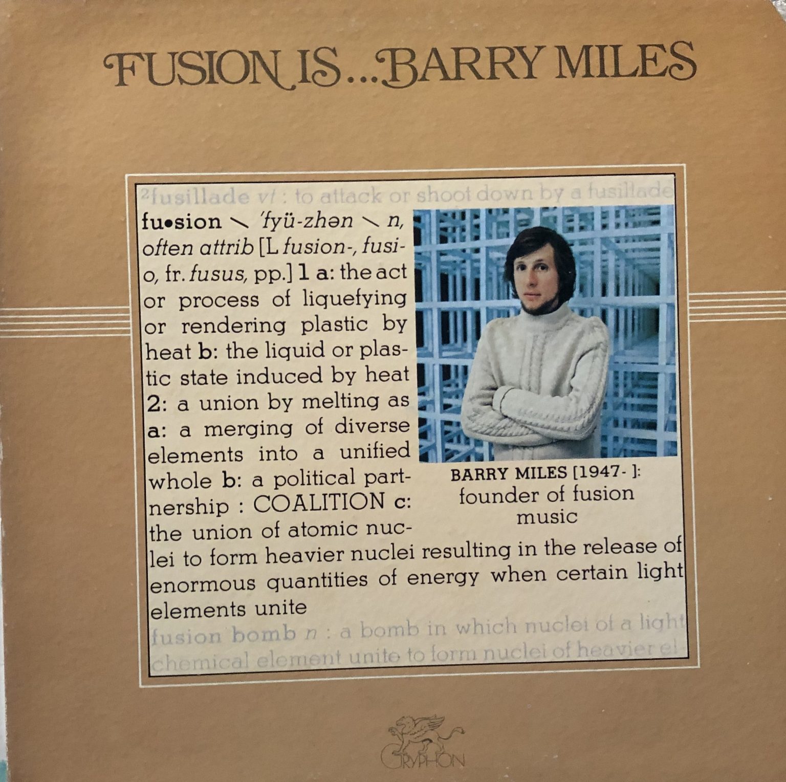 Barry Miles – Fusion Is… LP