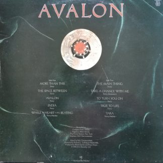 “Okładka płyty winylowej artysty Roxy Music o tytule Avalon”.