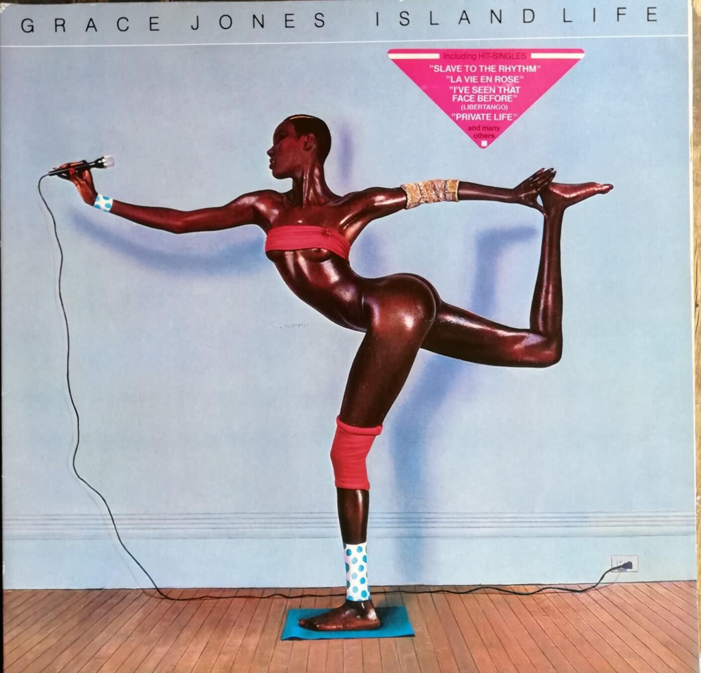 Okładka płyty winylowej artysty Grace Jones o tytule ISLAND LIFE