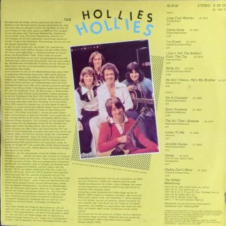 Okładka płyty winylowej artysty The Hollies o tytule THE HOLLIES