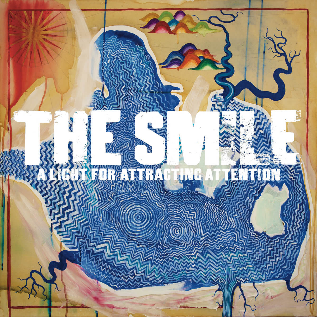 Okładka płyty winylowej artysty The Smile o tytule A Light For Attracting Attention