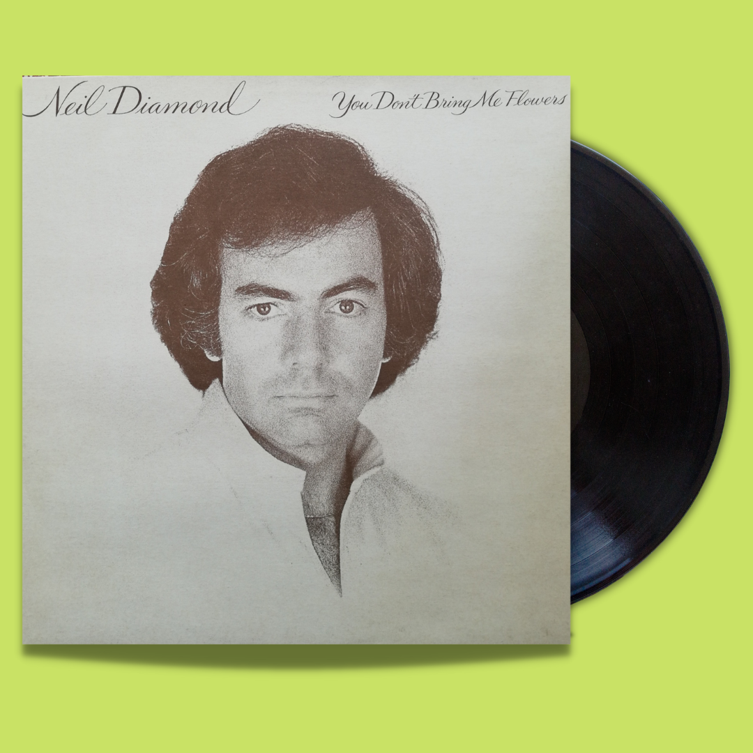 Okładka płyty winylowej artysty Neil Diamond o tytule Don't Bring Me The Flowers