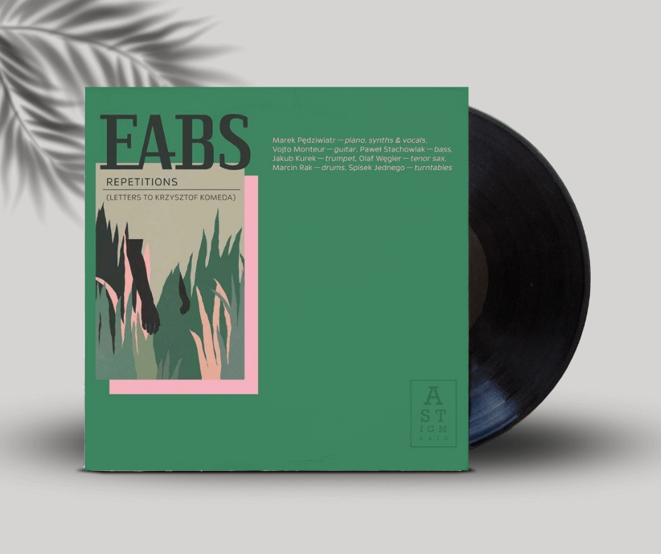 Okładka płyty winylowej zespołu EABS o tytule Repetitions