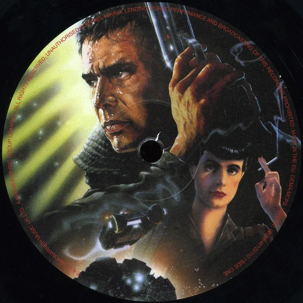 Okładka płyty winylowej wykonawcy Vangelis o tytule Blade Runner