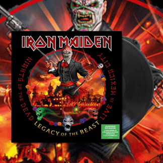 Okładka płyty winylowej artysty i\Iron Maiden o tytule Nights of The Dead