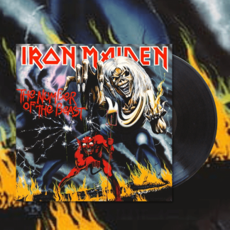 Okładka płyty winylowej artysty Iron Maiden o tytule The Number of The Beast