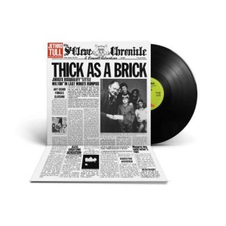 Okładka płyty winylowej artysty Jethro Tull o tytule Thick As A Brick 50th anniversary edition