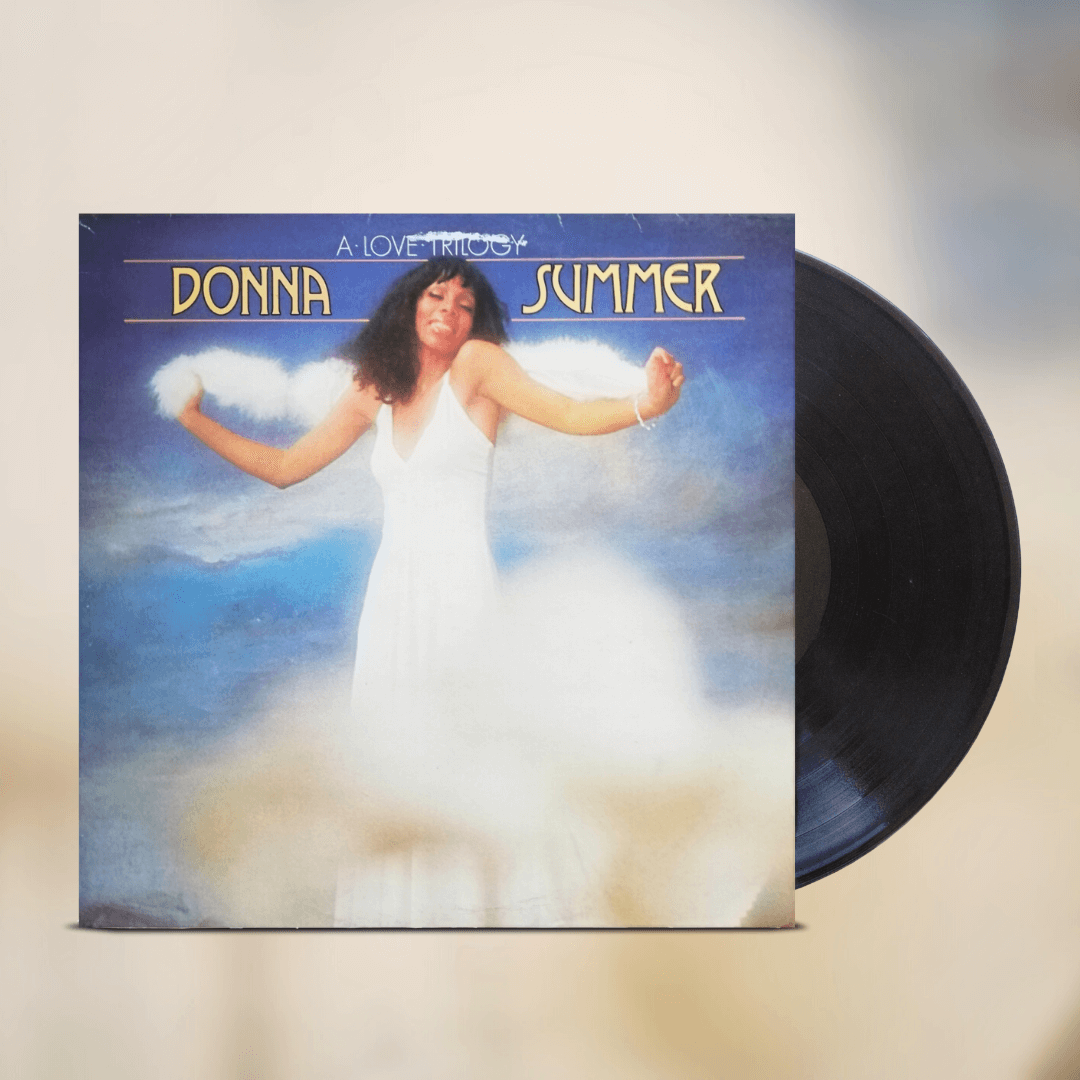Okładka płyty winylowej artysty Donna Summer o tytule A Love Trilogy