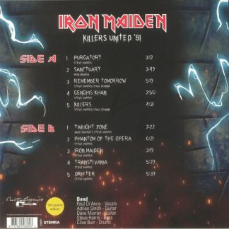 Okładka płyty winylowej artysty Iron Maiden o tytule Killers United '91