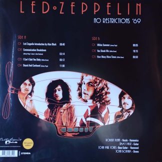 Okładka płyty winylowej artysty Led Zeppelin o tytule No Restriction '69