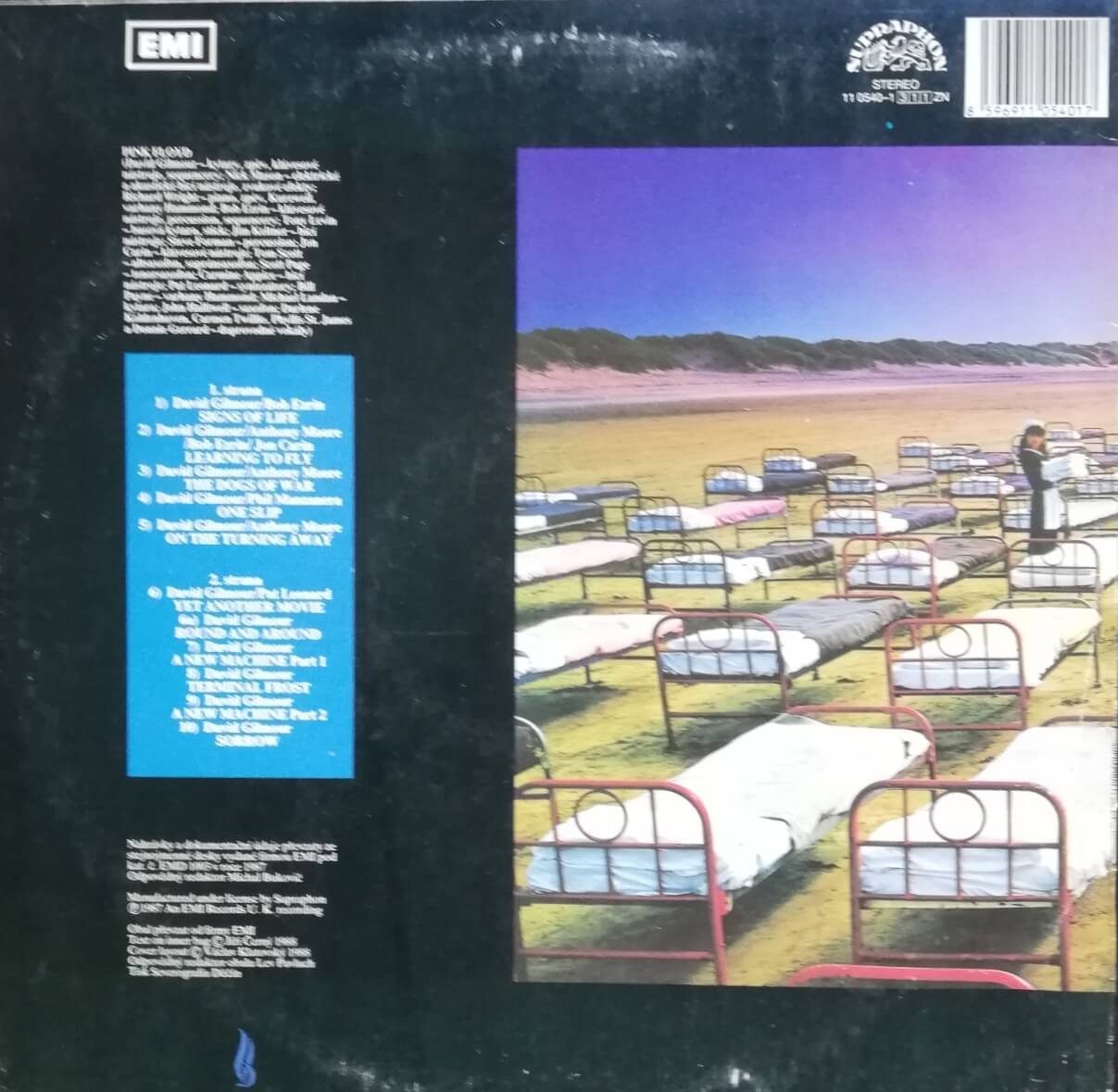 Okładka płyty winylowej artysty Pink Floyd o tytule A Momentary Lapse of Reason