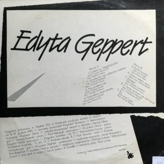 Okładka płyty winylowej artysty Edyta Geppert o tytule Recital Live