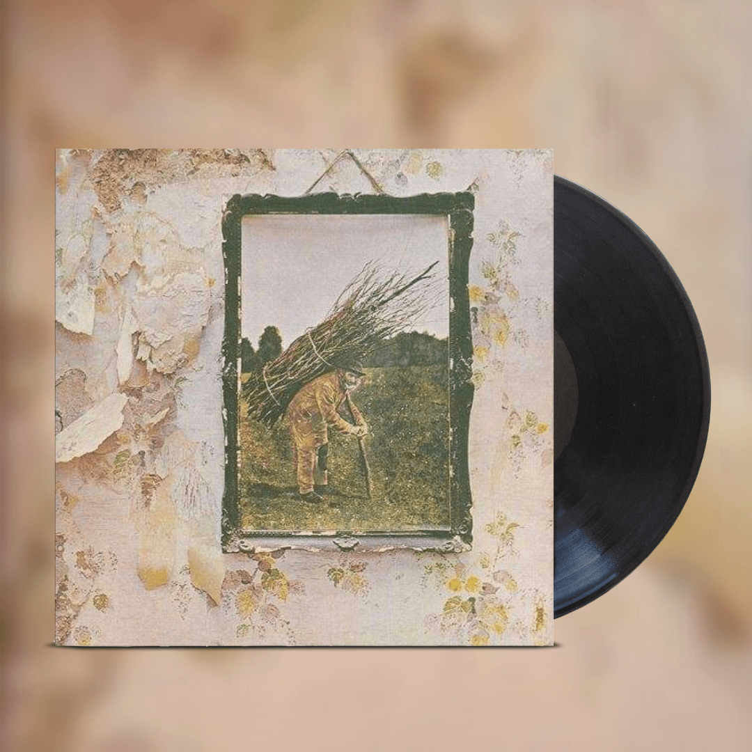 Okładka płyty winylowej artysty Led Zeppelin o tytule Led Zeppelin IV