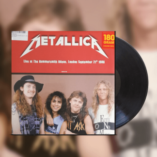 Okładka płyty winylowej artysty Metallica o tytule Live At The Hammersmith Odeon