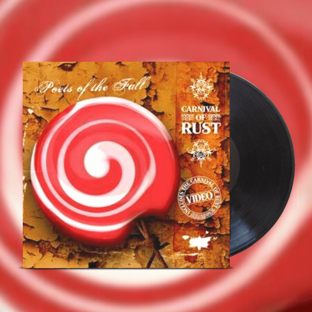 Okładka płyty winylowej artysty Poets of the Fall o tytule Carnival of Rust