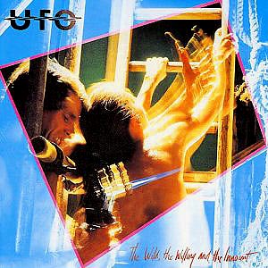 Okładka płyty winylowej artysty UFO o tytule The Wild, The Willing and the Innocent