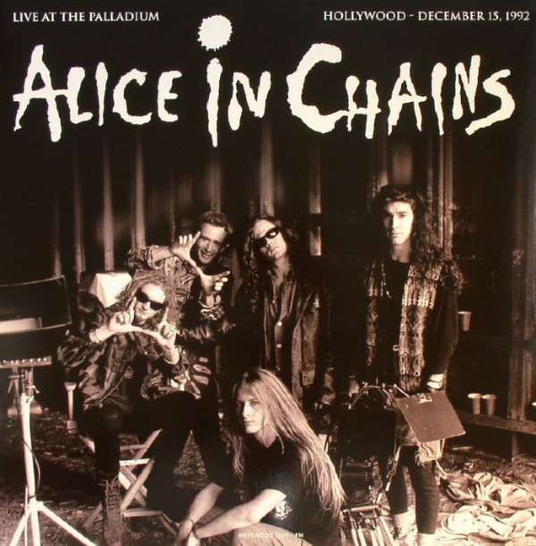 Okładka płyty winylowej artysty Alice In Chains o tytule Live At The Palladium