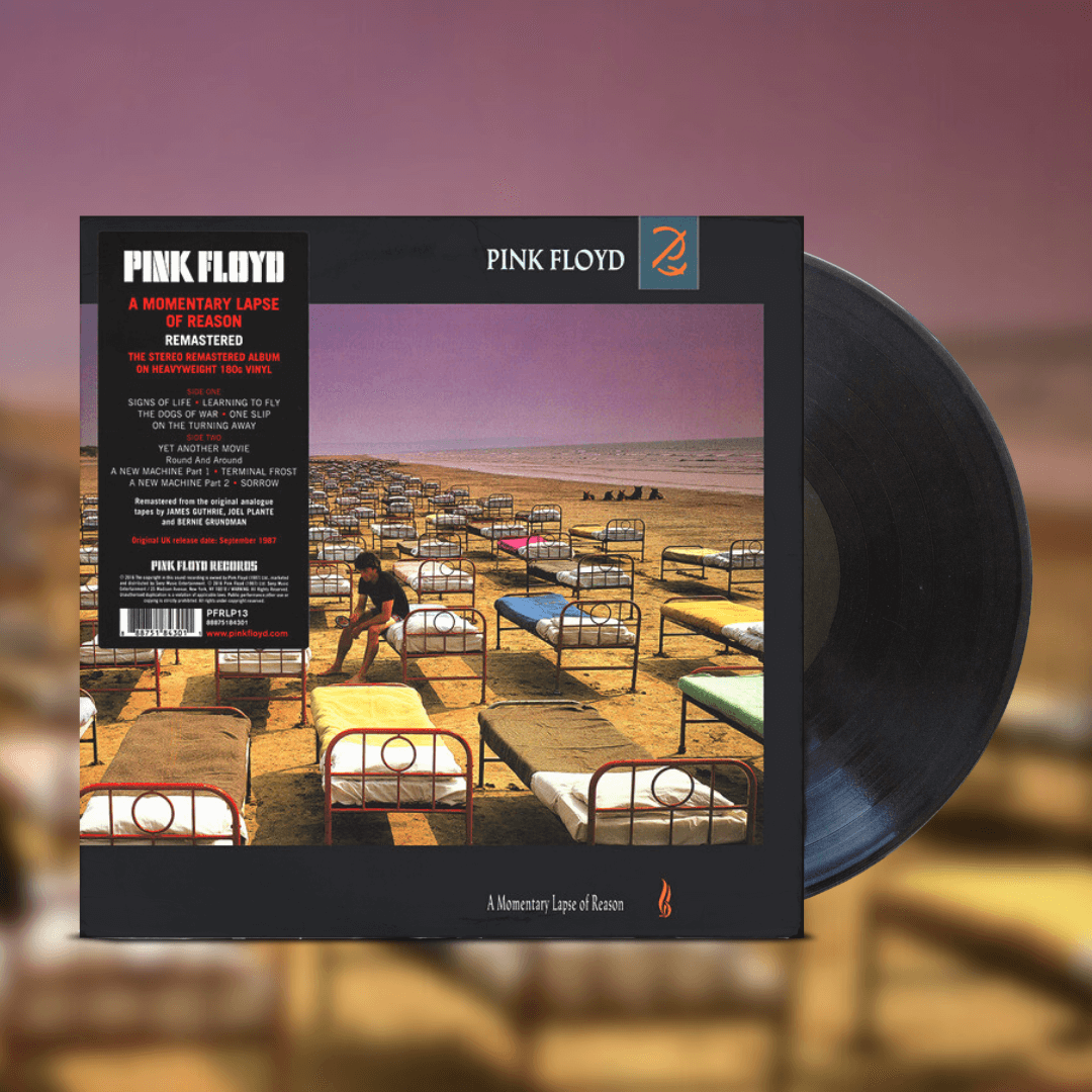 Okładka płyty winylowej artysty Pink Floyd o tytule A Momentary Lapse Of Reason
