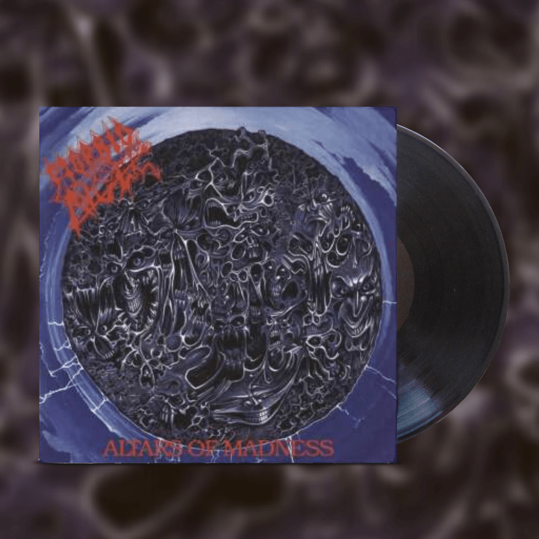 Okładka płyty winylowej artysty Morbid Angel o tytule Altars of Madness