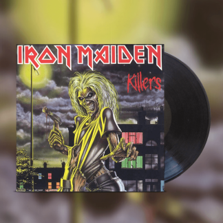 Okładka płyty winylowej artysty Iron Maiden o tytule Killers