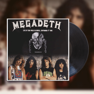 Okładka płyty winylowej artysty Megadeth o tytule Live At San Paolo Do Brasil