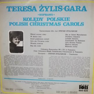 Okładka płyty winylowej artysty Teresa Żylis-Gara o tytule Kolędy Polskie