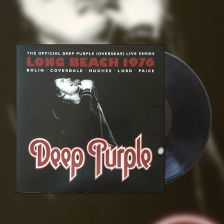 Okładka płyty winylowej artysty Deep Purple o tytule Long Beach 1976