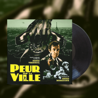 Okładka płyty winylowej artysty Ennio Morricone o tytule Peur Sur La Ville