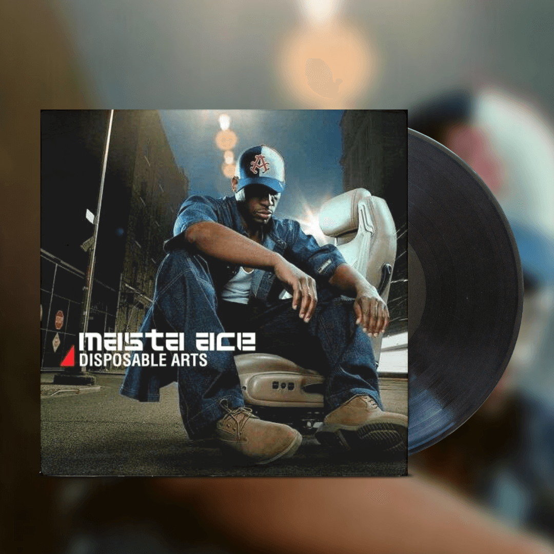 Okładka płyty winylowej artysty Masta Ace o tytule Disposable Arts