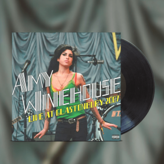 Okładka płyty winylowej artysty Amy Winehouse o tytule Live At Glastonbury