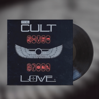 Okładka płyty winylowej artysty The Cult o tytule Love