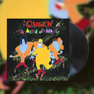Okładka płyty winylowej artysty Queen o tytule A Kind Of Magic