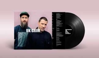 Okładka płyty winylowej artysty Sleaford Mods o tytule UK Grim