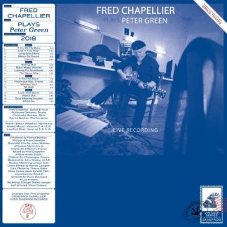 Okładka płyty winylowej artysty Fred Chapellier o tytule Plays Peter Green