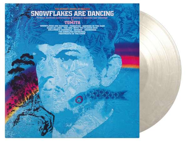 Okładka płyty winylowej artysty Isao Tomita o tytule Snowflakes Are Dancing