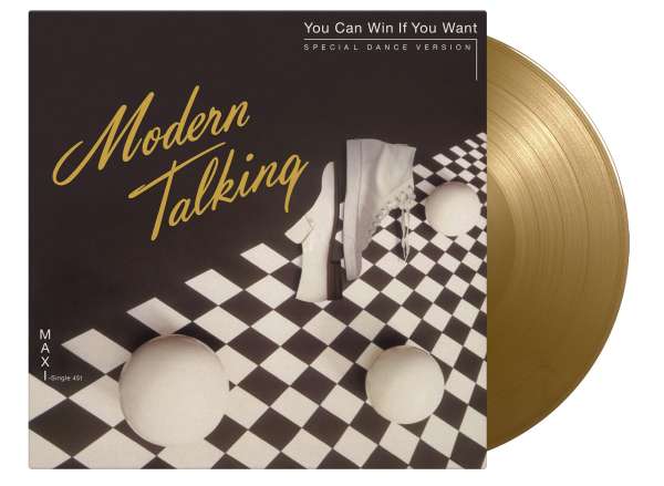 Okładka płyty winylowej artysty Modern Talking o tytule You Can Win If You Want