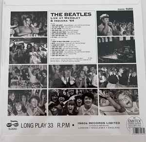 Okładka płyty winylowej artysty The Beatles o tytule Live at Wembley, Indiana '64