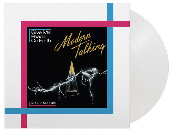 Okładka płyty winylowej artysty Modern Talking o tytule Give Me Peace On Earth