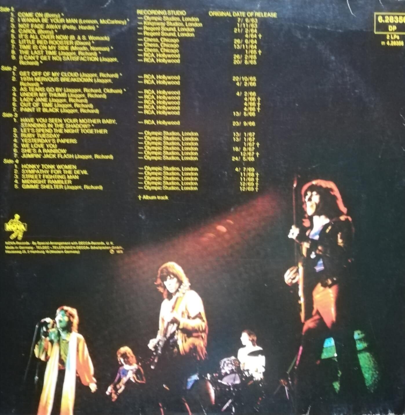 Okładka płyty winylowej artysty The Rolling Stones o tytule Rolled Gold