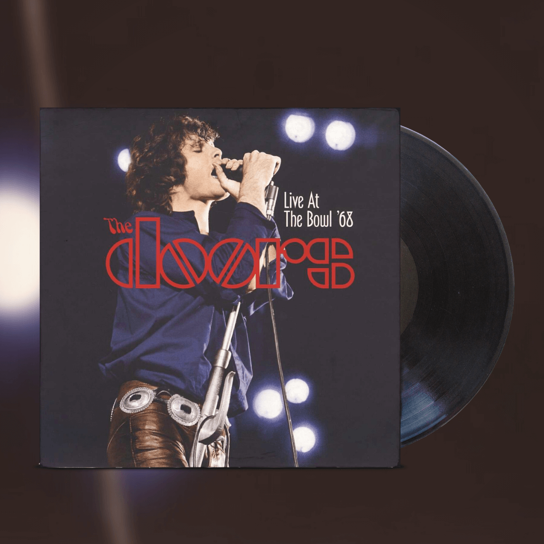 Okładka płyty winylowej artysty The Doors o tytule Live At The Bowl '68