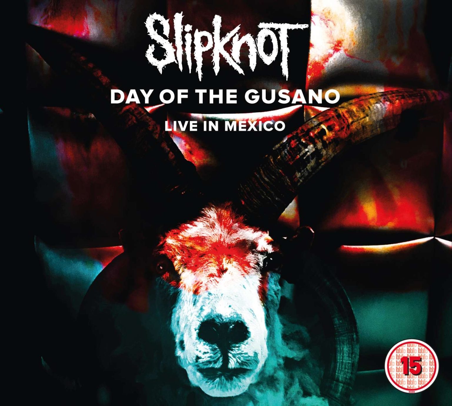 Okładka płyty winylowej artysty Slipknot o tytule Slipknot: Day Of The Gusano Live In Mexico 2015
