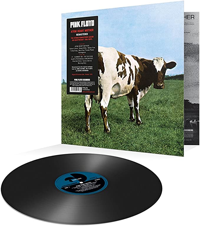 Okładka płyty winylowej artysty Pink Floyd o tytule Atom Heart Mother