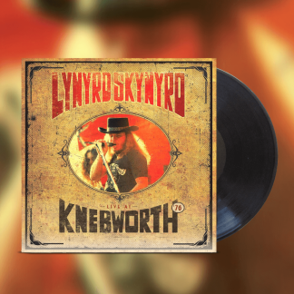 Okładka płyty winylowej artysty Lynyrd Skynyrd o tytule Live At Knebworth '76