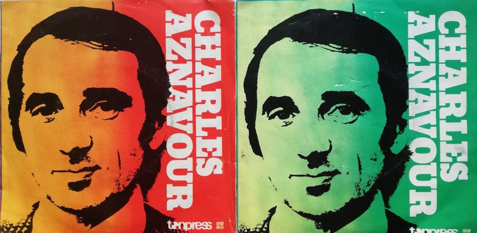 Okładka płyty winylowej artysty Charles Aznavour