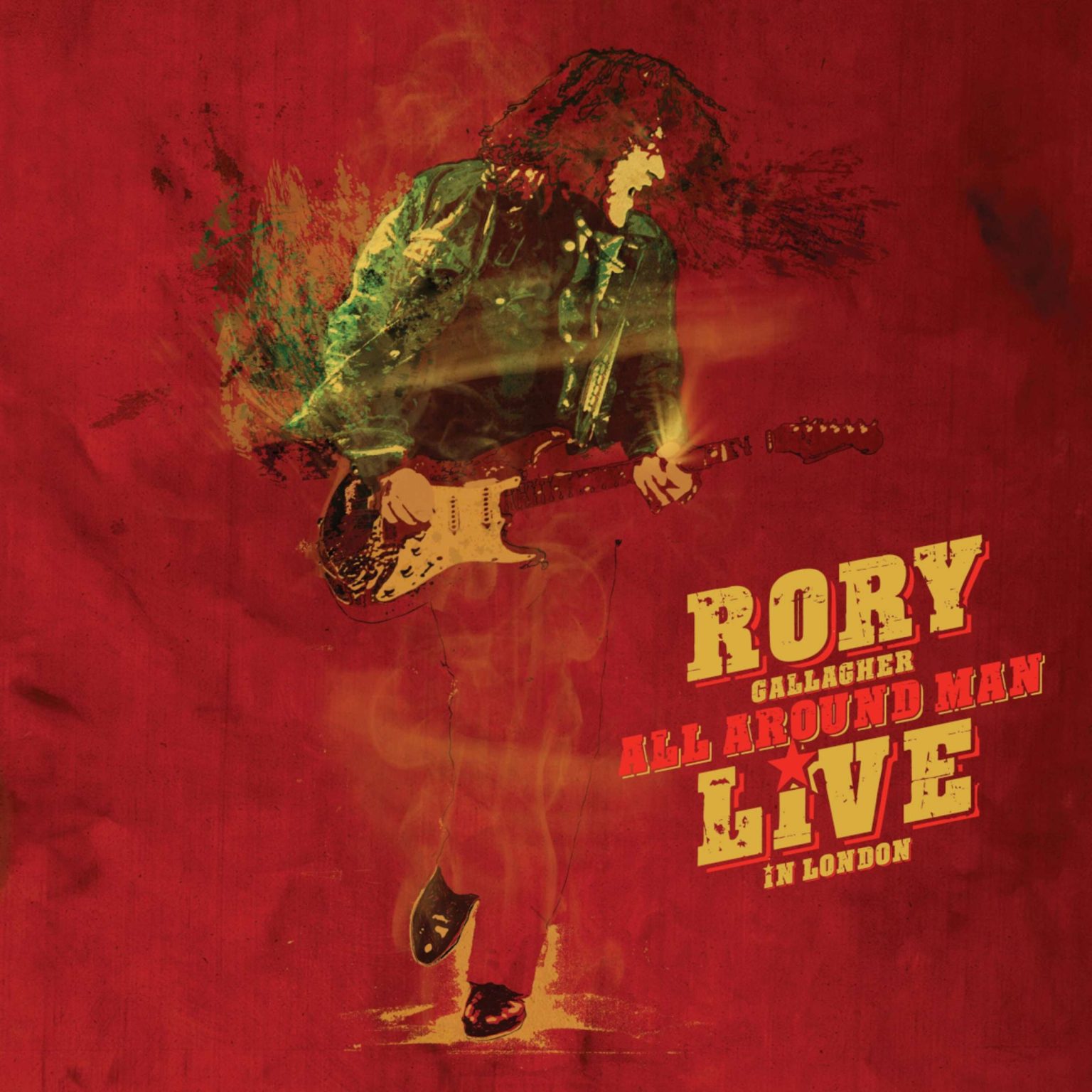 Okładka płyty CD artysty Rory Gallagher o tytule All Around Man - Live in London