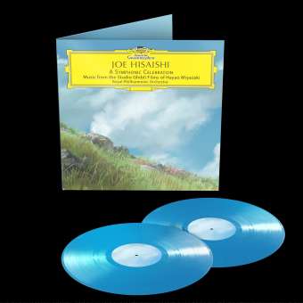 Okładka płyty winylowej artysty Joe Hisaishi o tytule A Symphonic Celebration