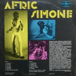 Okładka płyty winylowej artysty Afric Simone o tytule Afric Simone