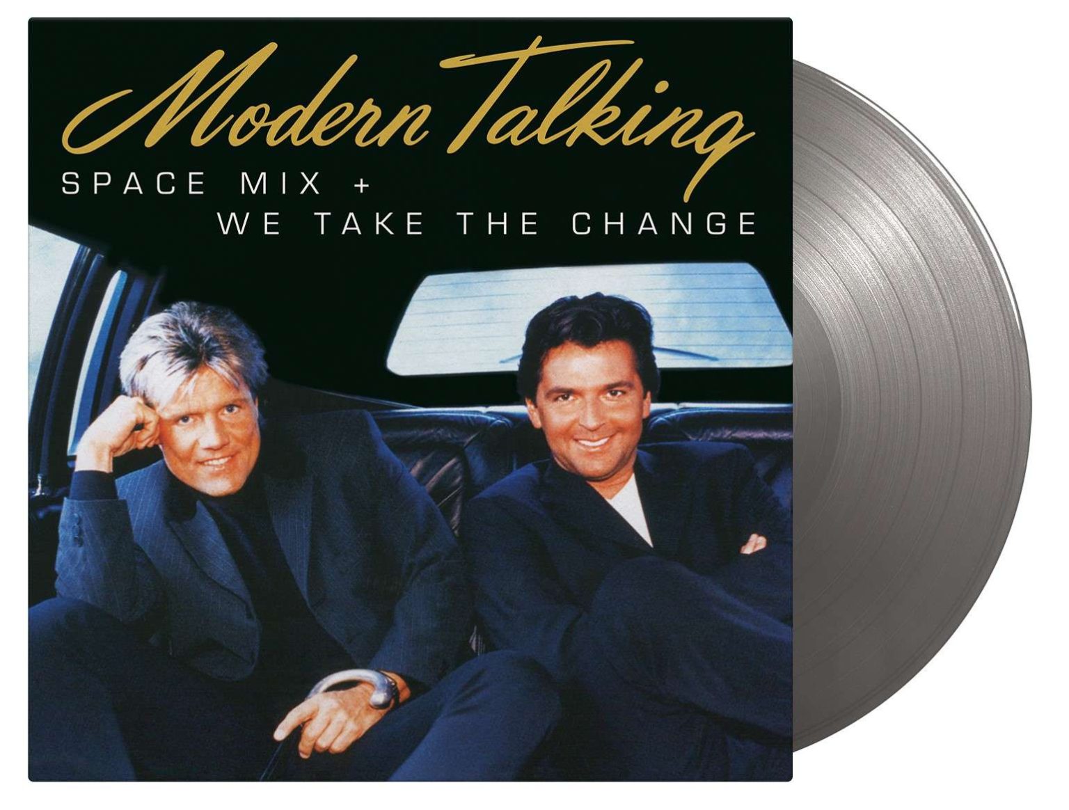 Okładka płyty winylowej artysty Modern Talking o tytule Space Mix